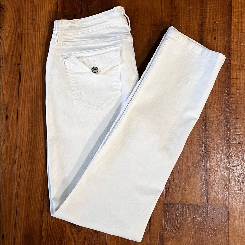 Vintage America Wonderland Slim Straight Jeans Size 8R/29 White.